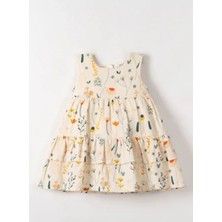 Nk Sunflower Elbise 71603 Krem