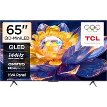 Ertürk Store 65 Inç Akıllı Tv 65Q6C 4K Qd-Mini LED Renkli Quantum Crystal HDR10+ Oyun Google Tv, 144Hz Doğal Yenileme Hızı, Onkyo 2.1 Hi-Fi Ses Sistemi, Dolby Atmos, Yapay Zekâ Modu, Game Master