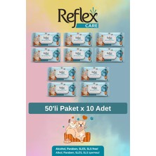 Ertürk Store Care Evcil Hayvanlar Için Temizleme Mendili, 50'li x 10 Adet, Alaçatı Ice Kokulu