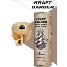 Ertürk Store Kahverengi Kraft Berber Boyun Bandı, 5'li Paket, 100 Adet