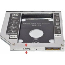 Ertürk Store 9.5 mm Sata HDD Caddy SSD 9.5 Kızak Harddisk Kutusu Cdrom Yerine