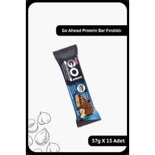 Ülker Go Ahead High Protein Bar - Sütlü Çikolatalı ve Fındıklı - 57 Gram - 15 Adet