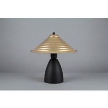 Longing Lighting Pryamid Masa Lambası Gold & Black