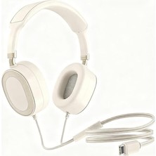 Ertürk Store Kulaklık, LS-861 Tak Çalıştır Type-C Kulak Üstü Bej