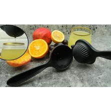 Ertürk Store Döküm Limon Sıkacağı Limon Presi Büyük Boy 24 Cm; Siyah Metal Limon Sıkacağı, Döküm Naranciye Sıkacağı
