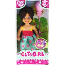 Ertürk Store Pembe Balonlu Kumral Mini Bebek