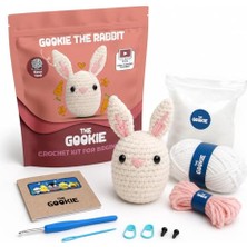 Ertürk Store Amigurumi Tavşan Örgü Seti, El Yapımı Oyuncak, Başlangıç Seviyesi, Beyaz Pamuklu Iplik, Video Eğitimli, Tığ ve Iğne Dahil