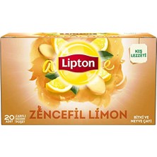 Ertürk Store Zencefil ve Limon Bardak Poşet Bitki Çayı 20'li Paket