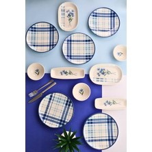 Ertürk Store Tabakevi Tabak Evi Porselen Silvia Kahvaltı ve Ikram Takımı 6 Kişilik 14 Parça TVL14KAHPRS1213
