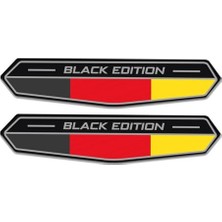 Ertürk Store Alman Bayraklı Black Edition 3D Sticker