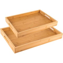 Buenos Bambu 2 Li Dikdörtgen Tepsi CFT240134
