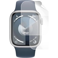 Ertürk Store Apple Watch 9 41 mm ile Uyumlu Ekran Koruyucu; Tam Kaplayan Akıllı Saat Koruması, Çizilmeye Dayanıklı Tpu Koruma 2 Adet, Hd Şeffaf