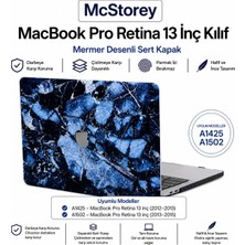 Str Store MacBook Pro 13 Inç Kılıf A1425 A1502 Uyumlu Sert Kapak Hard Case Koruyucu Retina 13 Laptop Kılıfı Kristal Taş Desenli Çizilmeye Dayanıklı Ince Hafif Koruma Marble 28