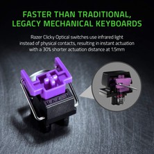 Str Store Huntsman Mini Mercury (Mor Anahtar) - Opto-Mekanik Anahtarlı Kompakt% 60 Oyun Klavyesi (Pbt Tuş Başlıkları, Çıkarılabilir Usb-C Kablosu) Qwerty Abd Düzeni | Beyaz