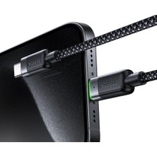 Str Store CA-2000 60W Usb-C To Usb-C Manyetik Sarilabilir Kablo - 1.2 M, Siyah