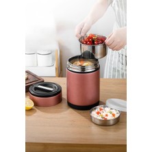 Str Store Pembe 304 Çelik 1800 ml Vakum Yemek Mama Saklama Termosu Sefertası CIN725PM