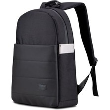 Ertürk Store BP-TX100 Serisi 15,6 Inch Su Geçirmez Kumaş ve Fermuarlı Siyah Notebook Laptop MacBook Sırt Çantası