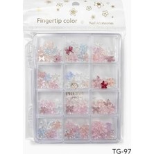 Ertürk Store 3D Tırnak Süsleme, Protez Tırnak Nail Art Süsleme, Karışık Desenli, Çok Renkli 8690201381750-5451