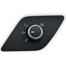 Ertürk Store Krom Dış Dikiz Aynası Ayar Düğmesi 5C7959565D Vw Jetta ile Uyumlu 2011-2014