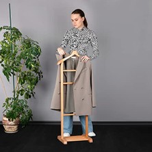 Ertürk Store Refilya Masif Ahşap Tekli Dilsiz Uşak Natürel Kayın Ağacı