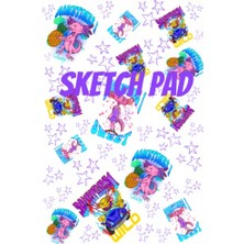 Ertürk Store Axolotl Sketch Pad With Blank Pages 6x9 120 Sketch Pad Fun And Colorful