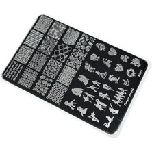 Ertürk Store Xl Büyük Boy Tırnak Stamping Baskı Plakası F01