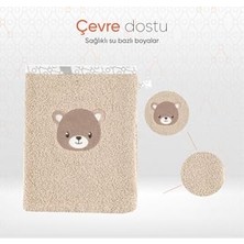 Ertürk Store Nakışlı Bebek ve Çocuk Banyo Kesesi Teddy, 15X21 cm