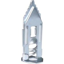 Çelik Turbolet Alçıpan ve Asma Tavan Dübeli, Gazbeton Gözenekli Beton Sabitleme Dübeli, Metal Duvar Dübel, Yüksek Taşıma Kapasiteli Mekanik Bağlantı Elemanı (12 Adet) (40 Mm)