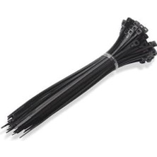 Ertürk Store Kablo, Çetsan 2,5X150 Siyah 15 cm Bağı Cırt Kelepçe TOPLAYICI-100 Adet
