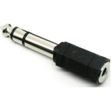Ertürk Store Gitar ve Amfi Için Jack Çevirici, Erkek 6.5 mm - Dişi 3.5 mm Kablo Adaptörü