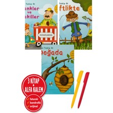 Net Çocuk Yayınları Alfa Kalem+ Beni Takip Et Doğada+Beni Takip Et Çiftlikte+Beni Takip Et Renkler ve Şekiller-Dondurma