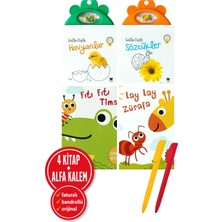 Net Çocuk Yayınları Alfa Kalem+ Ayça Atçı 4 Kitap Set (Lay Lay Zürafa+Fıtı Fıtı Timsah+Salla Dişle - Sözcükler+Salla