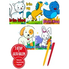 Net Çocuk Yayınları Alfa Kalem+ Ömer Canbir 5 Kitap Set (Şirin Tavşan+Şirin Köpek+Şirin Kuş+Şirin Tay+Şirin Kedi) Çocuk
