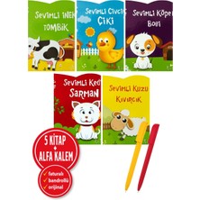 Net Çocuk Yayınları Alfa Kalem+ Kolektif 5 Kitap Set (Sevimli Kuzu Kıvırcık+Sevimli Kedi Sarman+Sevimli Köpek