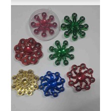 Nisibis Home Metalize Stres Çarkı Metal, Metalik Renkli 1 Adet 8 cm