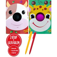 Net Çocuk Yayınları Alfa Kalem+ Kolektif 2 Kitap Set (Burnuma Dokun - Orman+Burnuma Dokun - Çiftlik) Çocuk Net