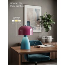 Longing Lighting Noma Ledli Masa Lambası Turquoise & Fuchsia