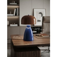 Noma Ledli Masa Lambası Blue & Coffe