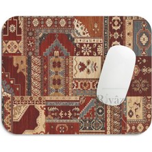 Str Store Halı Motif Desen 3 - Dikdörtgen Mouse Pad, 17,5 cm x 19,50 cm