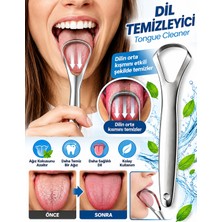 ERHCE Dil Temizleyici Dil Sıyırıcı Ağız Bakım Aparatı Paslanmaz Çelik Y Dil Kazıyıcı