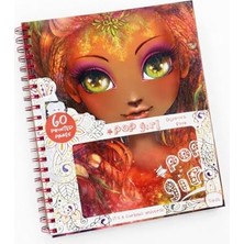 Marmara Avm Pop Girl Boyama Kitabı; 60 Sayfa Spiral Defter, Karakter ve Mandala Desenli Boyama Kitabı