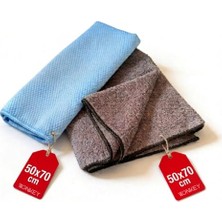 Marmara Avm Mikrofiber Araba Kurulama ve Cam Bezi Seti, Araç ve Motor Kurulama Havlusu, Otomobil ve Motosiklet Cam Bezi, 50X70 Cm, 2'li Set
