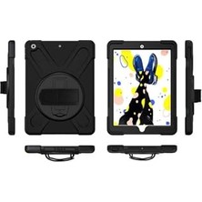 Marmara Avm iPad 10.2 (8.nesil) Uyumlu Siyah Defender Silikon Tablet Kılıfı