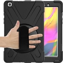 Marmara Avm Galaxy Tab A 8.0 (2019) T290 ile Uyumlu Mrsa Defender Tablet Silikon Kılıf - Siyah