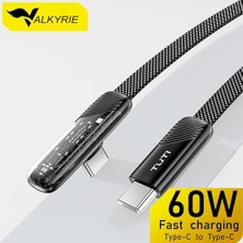 Marmara Avm Tuti Süper Hızlı 60W Pd Type-C Şarj ve Data Kablosu, Dayanıklı Örgülü Tasarım, 130 cm