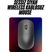Marsilyan Kablosuz Bağlantı Yüksek Hassasiyetli Kablosuz Wireless Siyah Mouse
