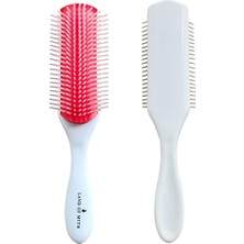 Marmara Avm LOM1213 Styling Brush, 9 Sıra Şekillendirme Fırçası, Curly Girl Kıvırcık Kız Metodu Fırçası (Beyaz)