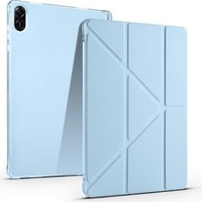 Marmara Avm Huawei Honor Pad X8A 11 Inç ile Uyumlu Tablet Kılıfı, Standlı, Kalem Bölmeli, Uyku Modlu Akıllı Kapak, Mavi