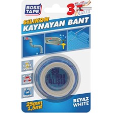 Marmara Avm Silikon Kaynayan Tamir Bandı En:25 mm Boy:1,5mt Beyaz