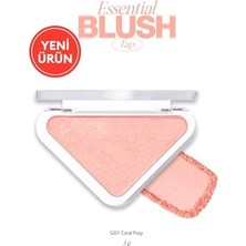 Marmara Avm Katmanlanabilir Yumuşak Dokulu Işıltılı Bitiş Sunan Allık Essential Blush Tap (S201 Coral Posy)